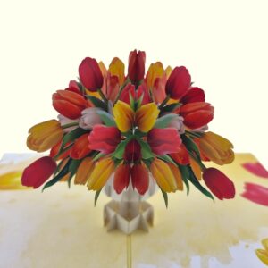 Color Pop Cards Bouquet Of Tulips (FL060)