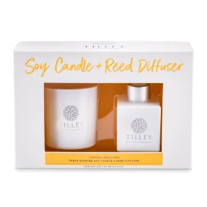 Tilley - Tahitian Frangipani Candle &  Reed Diffuser Gift Pack