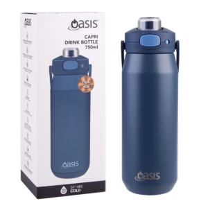 OASIS -  Ceramic lined triple wall insulated drink bottle 750ml - Indigo