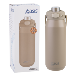 OASIS -  Ceramic lined triple wall insulated drink bottle 750ml - Latte