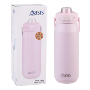 OASIS -  Ceramic lined triple wall insulated drink bottle 750ml - Pink Lemonade