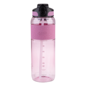 Oasis - Sports water bottle with sipper - 1L - Pink Berry