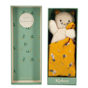 Kaloo - Carre Doudou Cat Yellow - Comforter