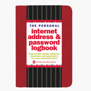 The Personal Internet Address & Password Logbook - Red