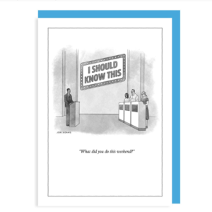 New Yorker Card - I Should Know This