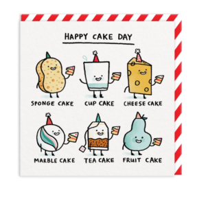 Gemma Correll Greeting Card - Happy Cake Day
