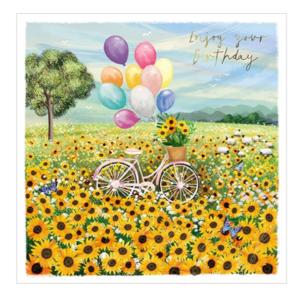 Foil Card-Sunflower Bicycle