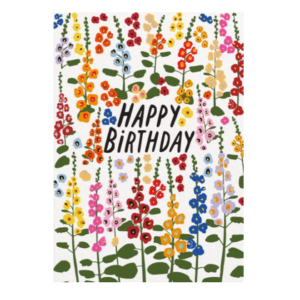 Card-Foxgloves Happy Birthday