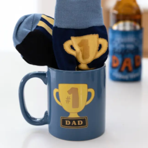 Father's Day #1 Dad Mug & Sock Set