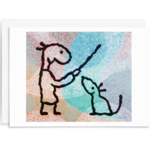 Leunig All Occasions Greeting Card - The Stick