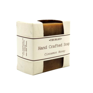 Cinnamon Honey Hand Crafted Olive Oil Soap in Cut-Out Box