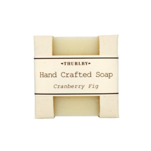 Cranberry Fig Hand Crafted Olive Oil Soap in Cut-Out Box