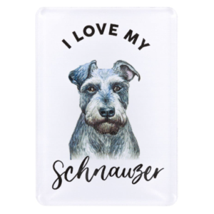 Pet Lovers Schnauzer 7cm Acrylic Magnet