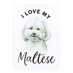 Pet Lovers Maltese 7cm Acrylic Magnet
