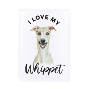 Pet Lovers Whippet 7cm Acrylic Magnet