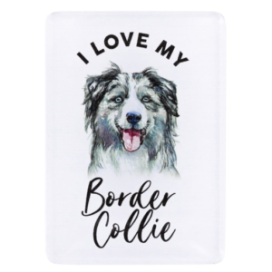 Pet Lovers Border Collie 7cm Acrylic Magnet